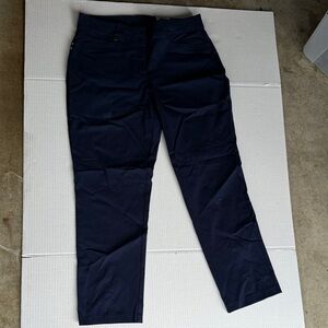JM Collection Dark Navy Straight-Leg Men's Pants